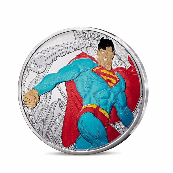 DC COMICS Monnaie de 10€ Argent SUPERMAN