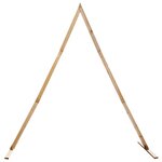 vidaXL Arche de mariage Marron Clair 202 x 95 x 254 cm