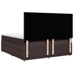 vidaXL Sommier à lattes de lit avec matelas Marron foncé 180x200 cm