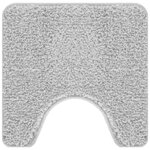 vidaXL Tapis de bain Gris 50 x 50 cm Polypropylène