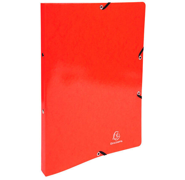 Classeur à élastiques 2 anneaux 15mm Iderama - A4, rouge EXACOMPTA
