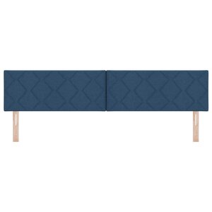 vidaXL Tête de lit avec tête de lit Bleu 200 cm Cuir synthétique
