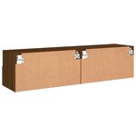 vidaXL Meubles TV muraux 2 Pièces chêne marron 60x30x30cm bois ingénierie