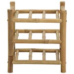 vidaXL Étagère à vin Naturel 32 5 x 29 5 x 36 cm Bambou