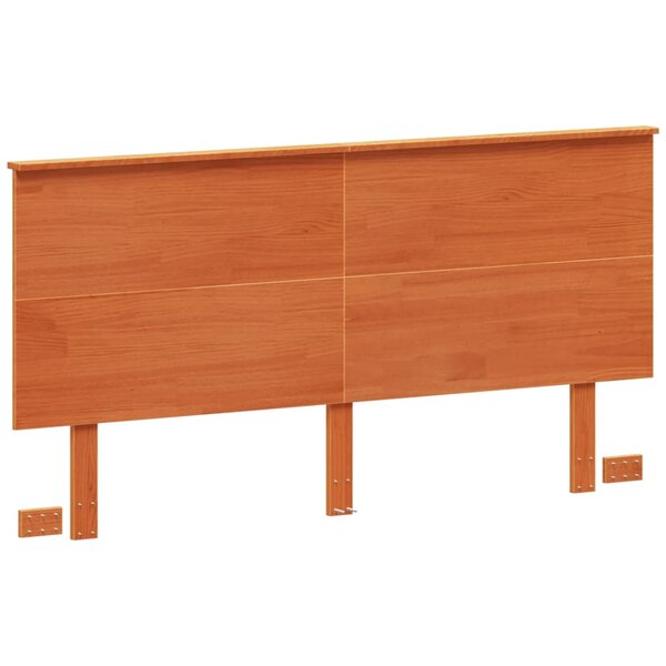 vidaXL Tête de lit cire marron 160 cm bois massif de pin