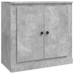 vidaXL Buffets 3 Pièces gris béton bois d'ingénierie