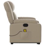 vidaXL Fauteuil inclinable de massage Cappuccino Similicuir