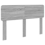 vidaXL Tête de lit Gris Sonoma 140 cm Bois d'ingénierie
