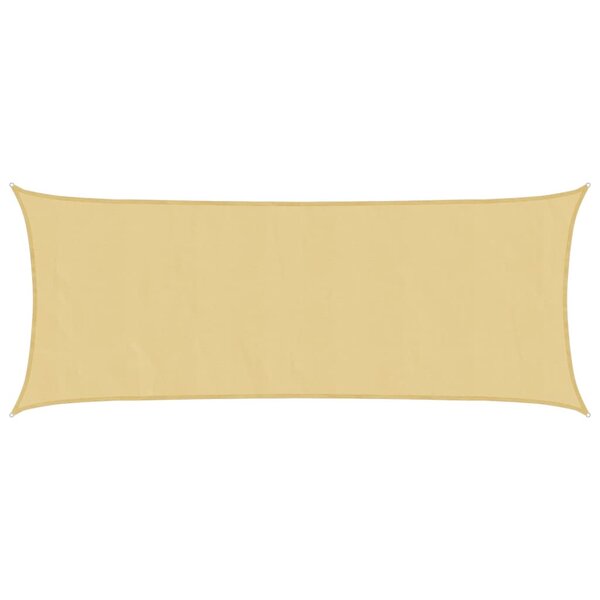 vidaXL Voile d'ombrage sable 5x2 m 100 polyester oxford