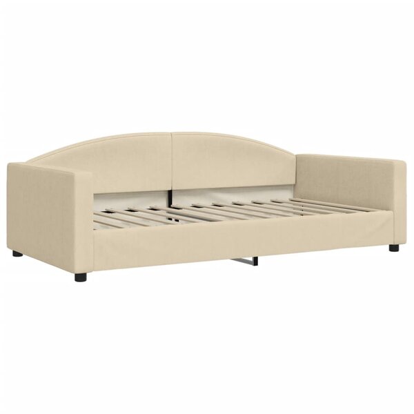 vidaXL Lit de repos crème 100x200 cm tissu