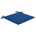 vidaXL Chaises Batavia avec coussins lot de 4 Bois de teck solide