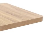 vidaXL Table de bistro marron clair 60x60 cm MDF
