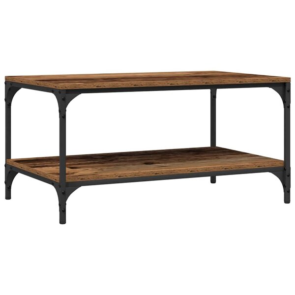 vidaXL Table basse Bois ancien 80 x 50 x 40 cm Bois d'ingénierie