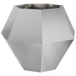vidaXL Jardinière Argent 75 x 75 x 60 cm Acier inoxydable