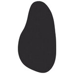 vidaXL Tapis Noir 80 x 150 cm Polyester