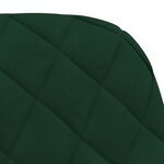 vidaXL Chaises à manger lot de 2 Vert foncé Velours