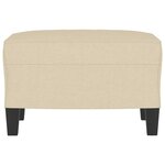 vidaXL Repose-pied Crème 60x50x41 cm Tissu