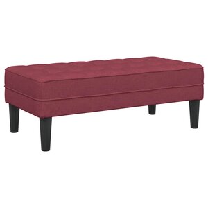 vidaXL banc Rouge bordeaux 113 x 57 x 39 cm tissu