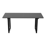 Bureau table poste de travail électrique à hauteur réglable 180 x 80 cm noir 03_0009078