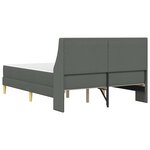 vidaXL Cadre de lit avec matelas avec tête de lit Polyester