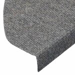 vidaXL Tapis d'escalier auto-adhésifs 20 Pièces gris 65x22 5x3 5 cm