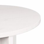 vidaXL Table basse 2 Pièces Blanc Bois de pin massif