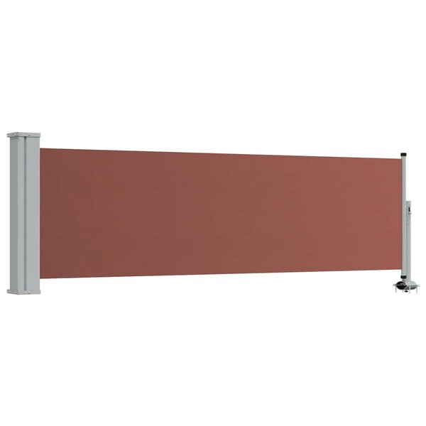 vidaXL Auvent latéral rétractable de patio 80x300 cm Marron