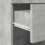 vidaXL Cabinet de salle de bain TULUM Gris béton 37 x 31.5 x 82 cm