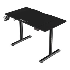 Bureau table poste de travail électrique à hauteur réglable 110 x 60 x 72 - 117 cm noir 03_0009074