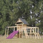Aire de jeux - Double toboggan violet - Hunter