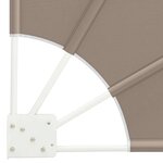 vidaXL Écran de confidentialité pour balcon Taupe 115 x 115 cm tissu