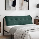 vidaXL Coussin de Dos Vert foncé 140 x 50 cm Tissu en velours côtelé