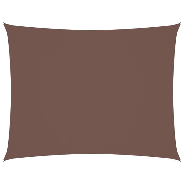 vidaXL Voile de parasol tissu oxford rectangulaire 2 5x3 5 m marron