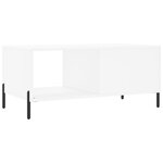 vidaXL Table basse blanc 90x50x40 cm bois d'ingénierie