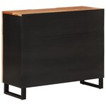 vidaXL Buffet avec 2 portes 90x33x75 cm bois massif d'acacia