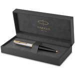 Stylo bille haut de gamme Parker 51 Premium  Noir  Recharge d'encre noire pointe moyenne  coffret cadeau