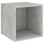 vidaXL Ensemble de meuble TV 2 Pièces Gris béton Aggloméré