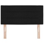 vidaXL Tête de lit LED avec bandes LED Noir 80 cm tissu