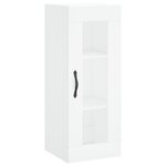 vidaXL Buffet haut Blanc 34 5x34x180 cm Bois d'ingénierie