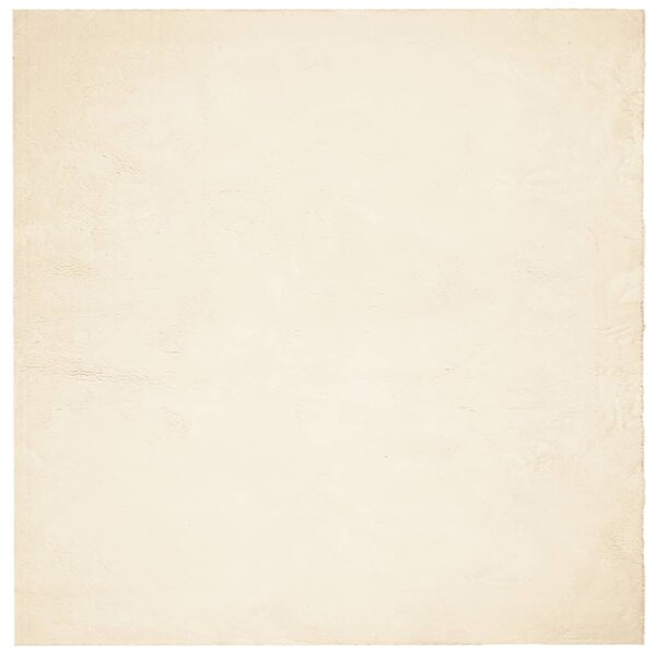 vidaXL Tapis HUARTE à poils courts doux et lavable crème 120x120 cm