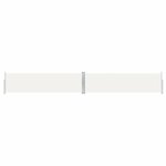 vidaXL Auvent latéral rétractable Crème 140x1000 cm
