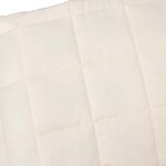 vidaXL Couverture lestée Crème clair 155x220 cm 11 kg Tissu
