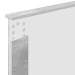 vidaXL Tête de lit Gris béton 90 cm Bois d'ingénierie