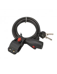 THIRARD - Antivol à clé Twisty  câble acier  vélo  8mmx1.5m  2 clés