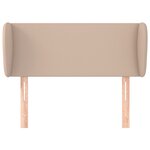 vidaXL Tête de lit avec oreilles Cappuccino 83x23x78/88 cm Similicuir