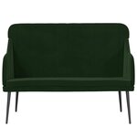 Banc banquette vert foncé 110 x 76 x 80 cm velours 02_0010639