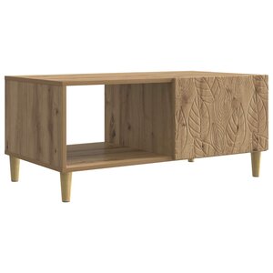 vidaXL Table basse Chêne artisanal 90 x 50 x 40 cm Bois d'ingénierie