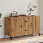 vidaXL Buffet chêne artisanal 100x36x60 cm bois d'ingénierie