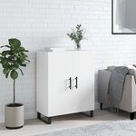 vidaXL Buffet blanc 69 5x34x90 cm bois d'ingénierie