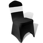 25 bandes de chaise décoratives extensibles blanches